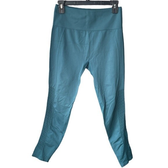 Fanatics Teal Leggings 7/8 Crop - Picture 1 of 4